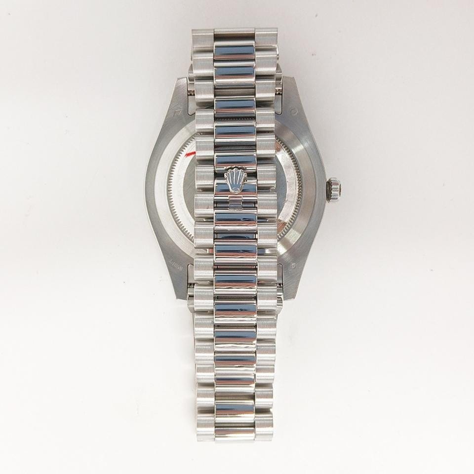 Rolex | Day-Date | 218206 | Platinum | 41 mm | Platinum | Blue | Automatic