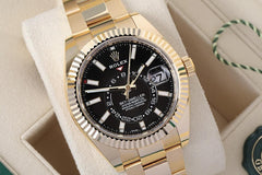 Rolex | Sky-Dweller | 326938-0004 | 42 mm | Yellow gold | Black | Automatic