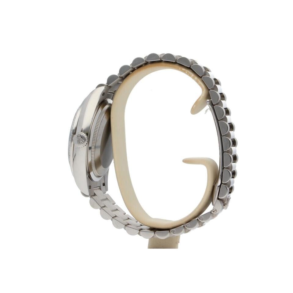 Rolex | Day-Date | 128349RBR-0001 | White gold | 36 mm | White gold | Silver | Automatic