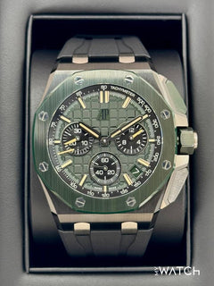Audemars Piguet NEW 2025 Royal Oak Chroograph 43mm 26420 CE Ceramic Green Dial