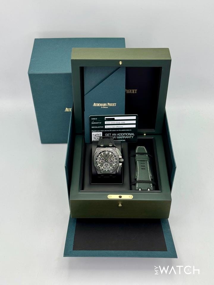 Audemars Piguet NEW 2025 Royal Oak Chroograph 43mm 26420 CE Ceramic Green Dial