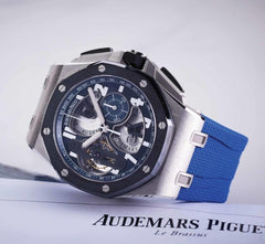 Audemars Piguet Concept Royal Oak Offshore 10-Days Tourbillon Chronograph Openworked Platinum 26388 PO RARE