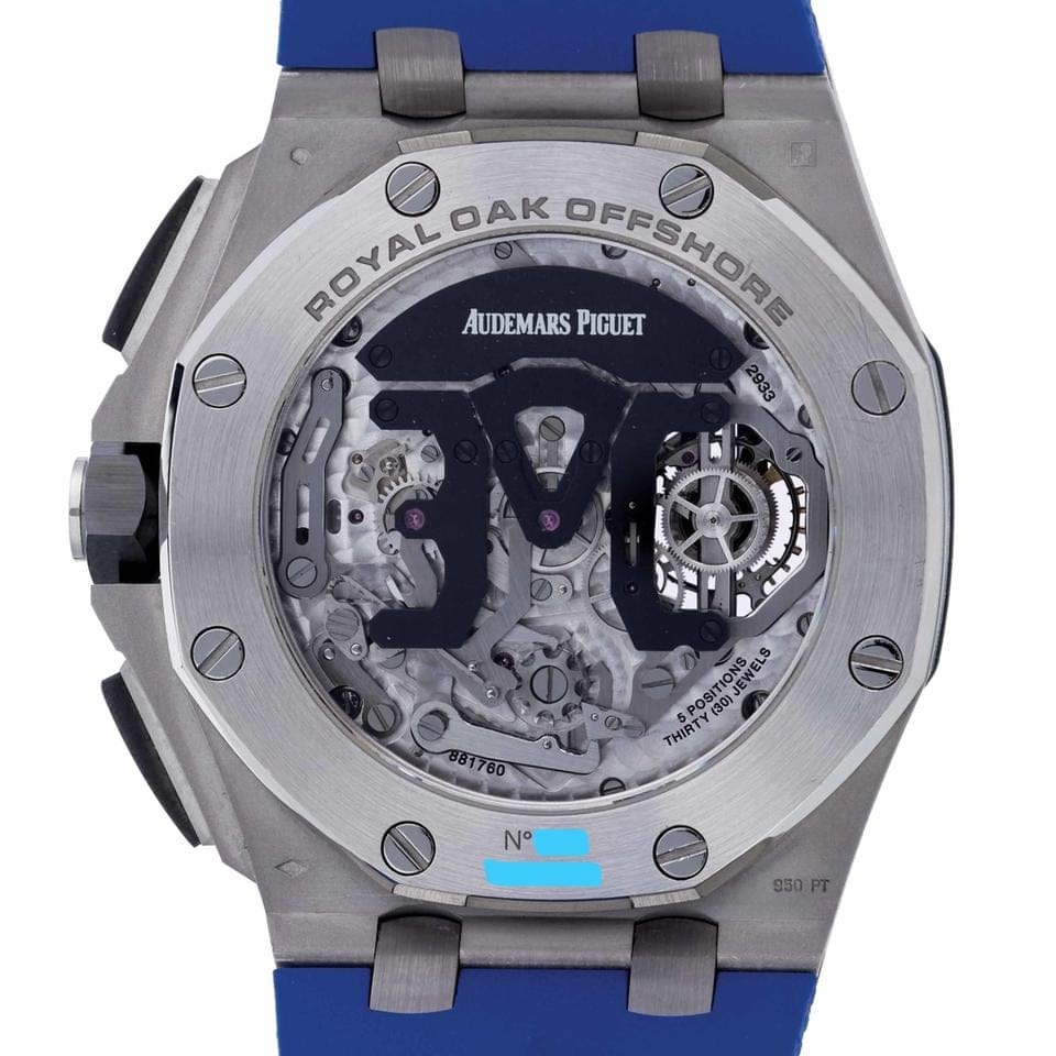 Audemars Piguet Concept Royal Oak Offshore 10-Days Tourbillon Chronograph Openworked Platinum 26388 PO RARE