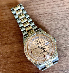 Rolex | Day-Date | 18129 | White gold | 36 mm | Champagne | Automatic