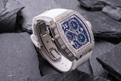 Richard Mille RM72-01 White Gold Snow Set Nuovo Nuovo full set