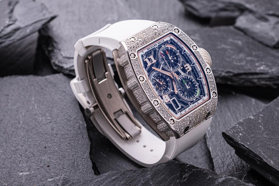 Richard Mille RM72-01 White Gold Snow Set Nuovo Nuovo full set