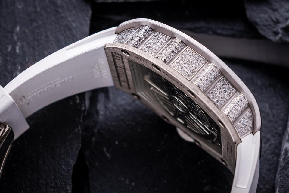 Richard Mille RM72-01 White Gold Snow Set Nuovo Nuovo full set