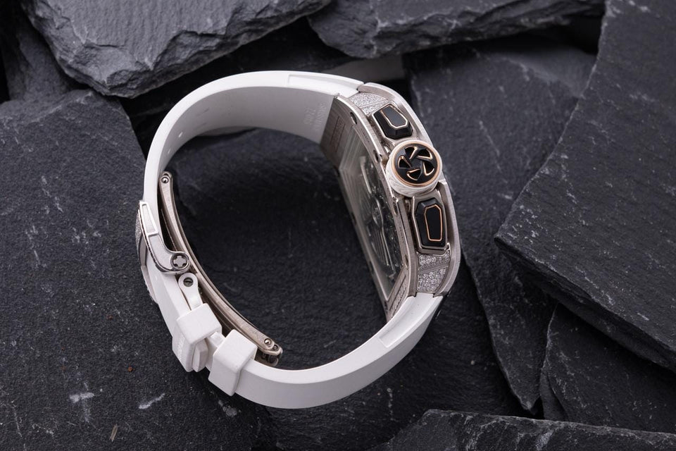 Richard Mille RM72-01 White Gold Snow Set Nuovo Nuovo full set