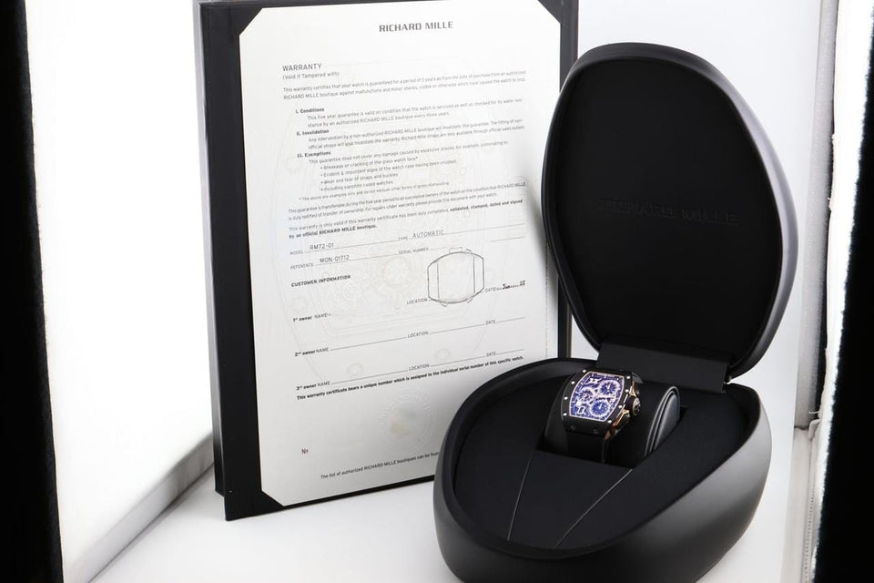 Richard Mille RM72-01 Unworn Black Ceramic Flyback Chronograph