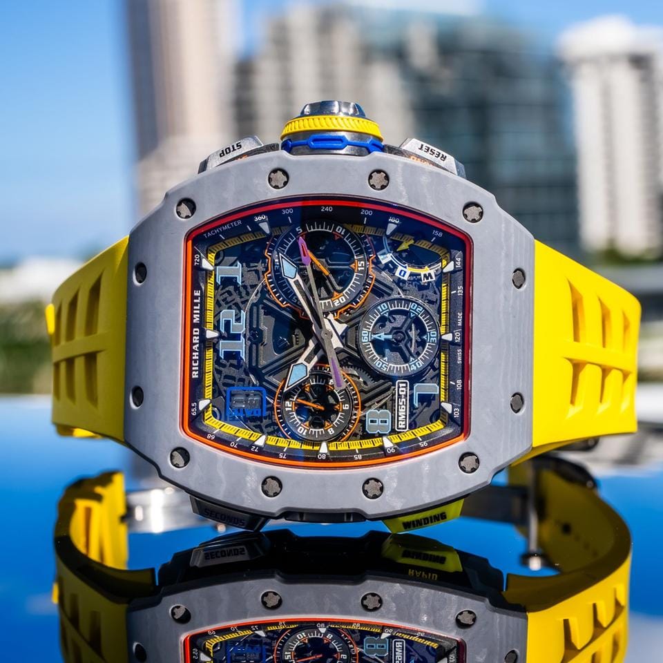 Richard Mille2024 RM 65-01 Automatic Chronograph Grey Carbon TPT