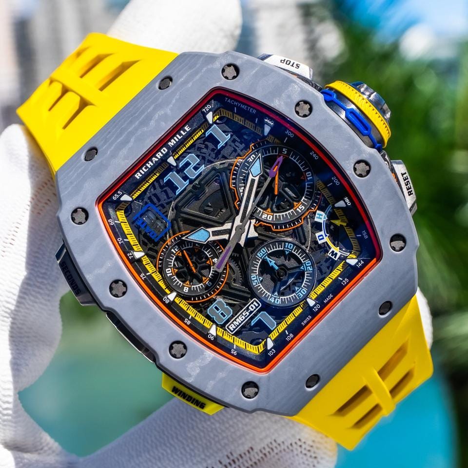 Richard Mille2024 RM 65-01 Automatic Chronograph Grey Carbon TPT
