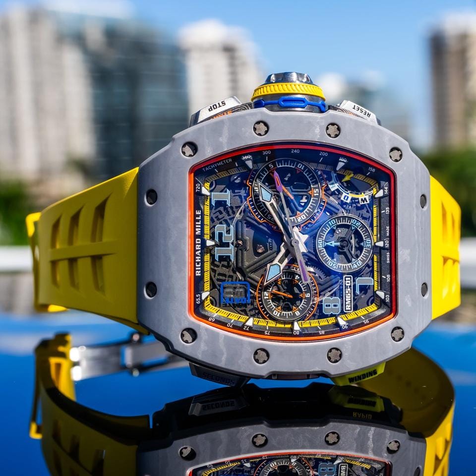 Richard Mille2024 RM 65-01 Automatic Chronograph Grey Carbon TPT
