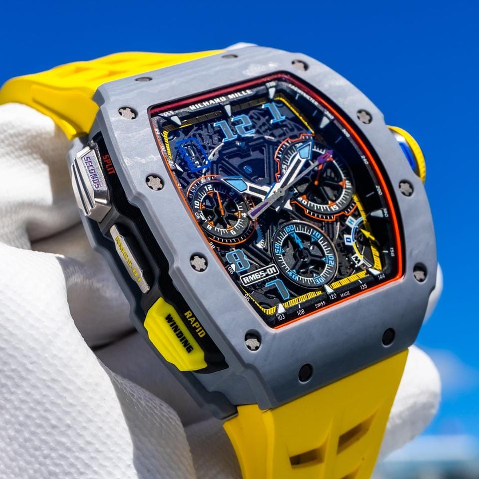 Richard Mille2024 RM 65-01 Automatic Chronograph Grey Carbon TPT