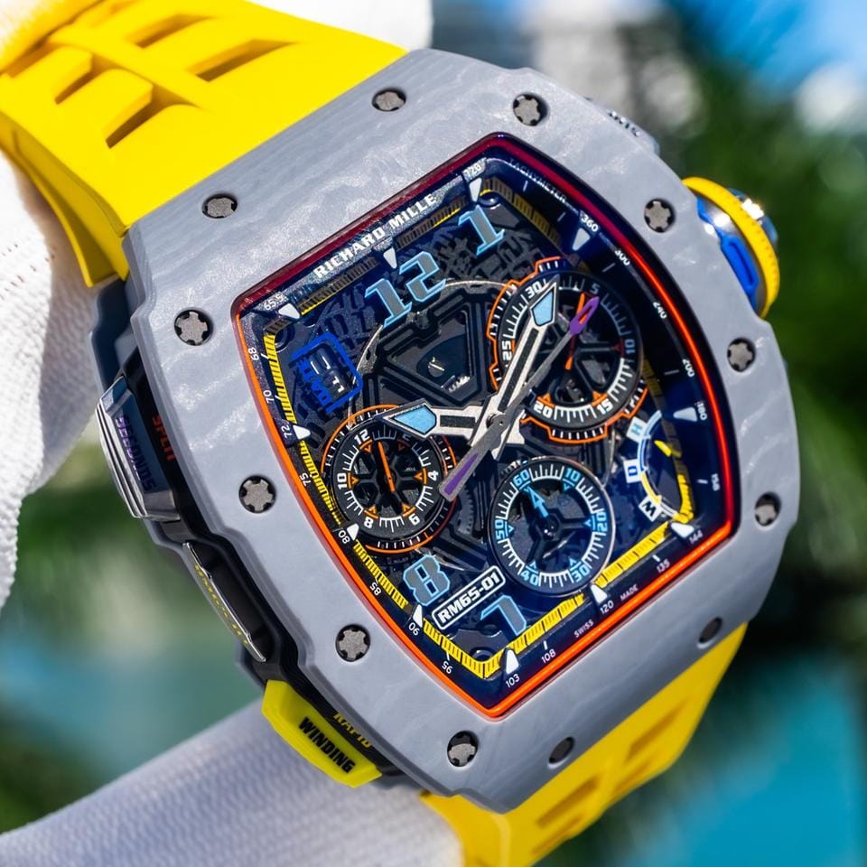 Richard Mille2024 RM 65-01 Automatic Chronograph Grey Carbon TPT