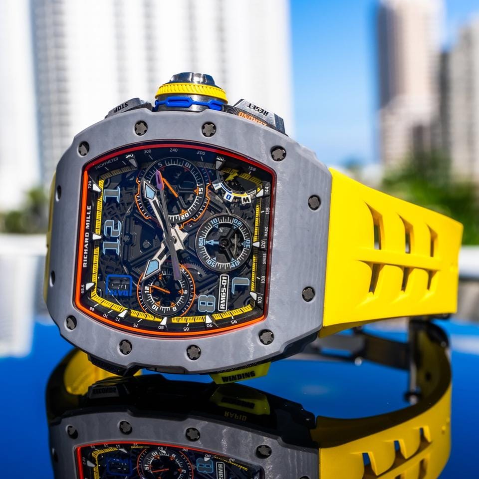 Richard Mille2024 RM 65-01 Automatic Chronograph Grey Carbon TPT