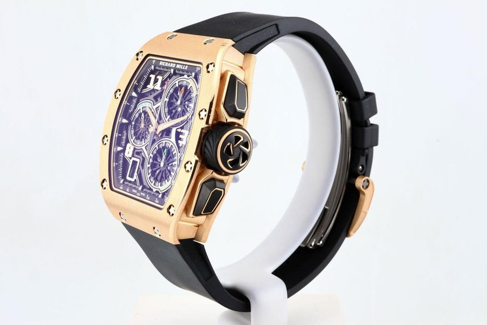 Richard Mille Lifestyle Chronograph RM72-01 In 18k Rose Gold UNWORN OFFICIAL WARRANTY With Box And Papers