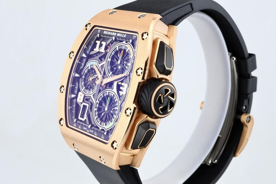 Richard Mille Lifestyle Chronograph RM72-01 In 18k Rose Gold UNWORN OFFICIAL WARRANTY With Box And Papers