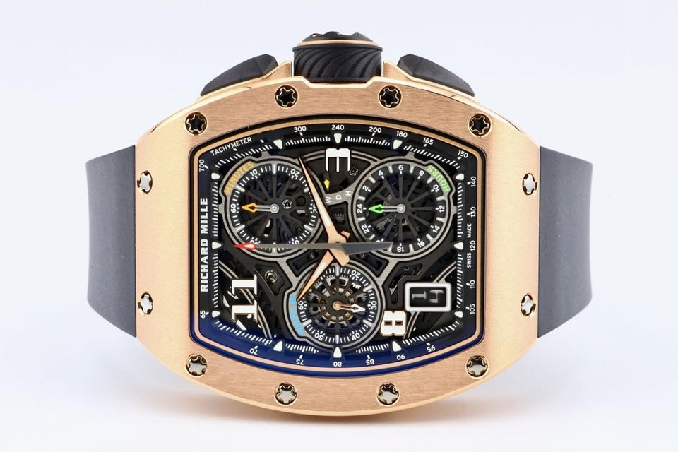Richard Mille Lifestyle Chronograph RM72-01 In 18k Rose Gold UNWORN OFFICIAL WARRANTY With Box And Papers