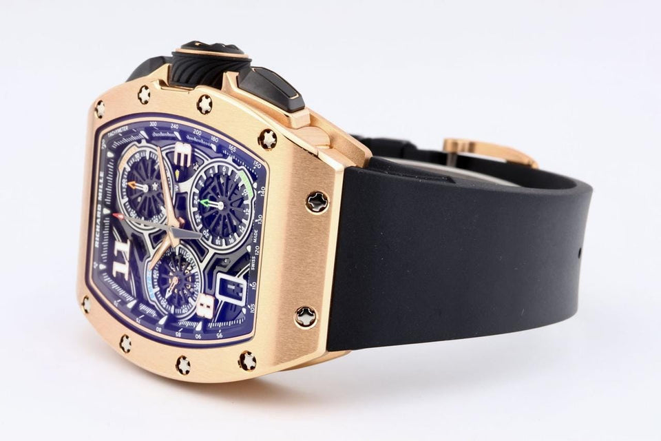 Richard Mille Lifestyle Chronograph RM72-01 In 18k Rose Gold UNWORN OFFICIAL WARRANTY With Box And Papers