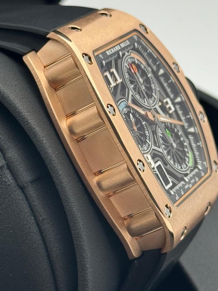 Richard Mille Automatic Winding Lifestyle Flyback Chronograph Rose Gold Rm