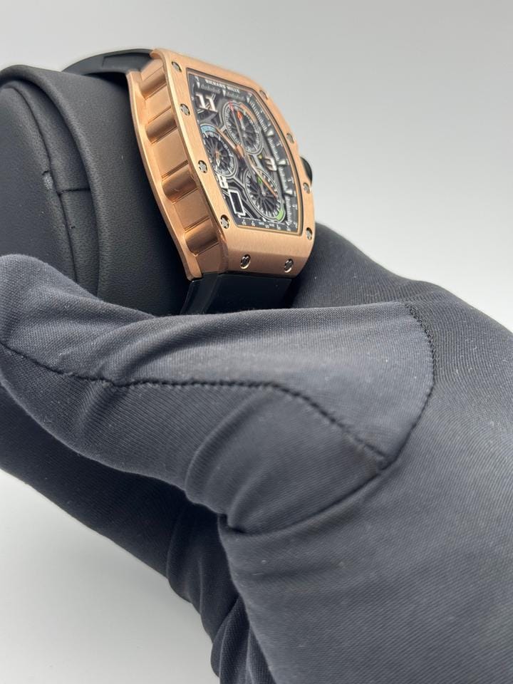 Richard Mille Automatic Winding Lifestyle Flyback Chronograph Rose Gold Rm