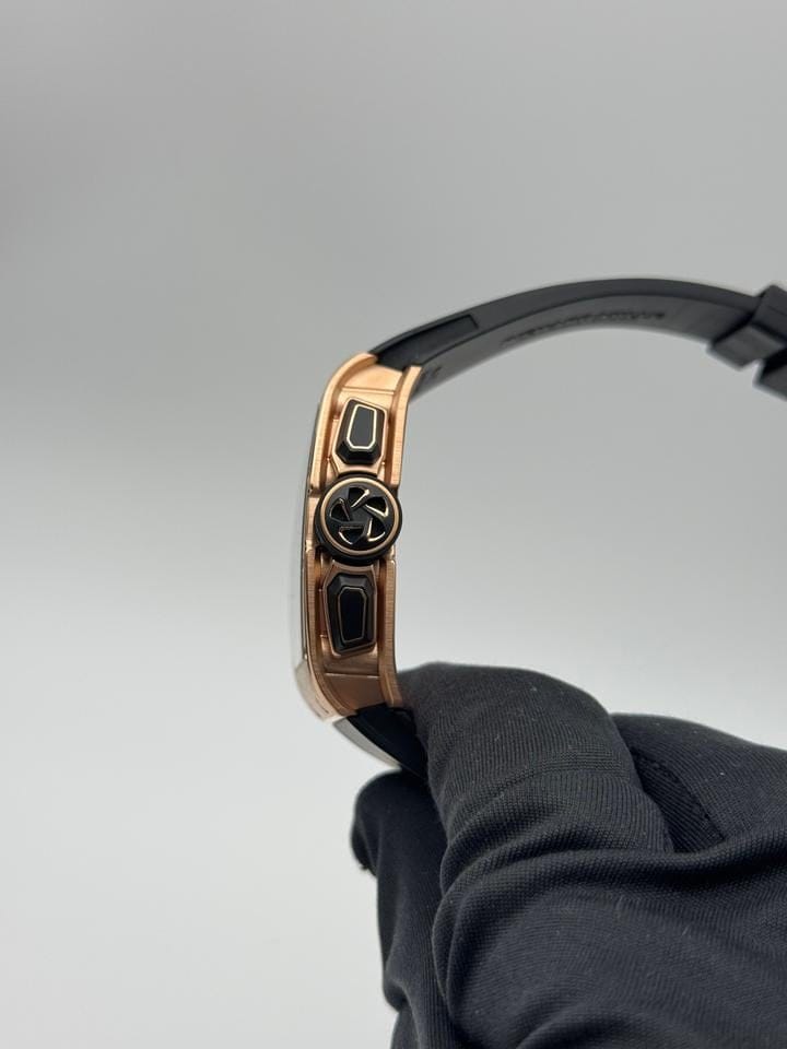 Richard Mille Automatic Winding Lifestyle Flyback Chronograph Rose Gold Rm