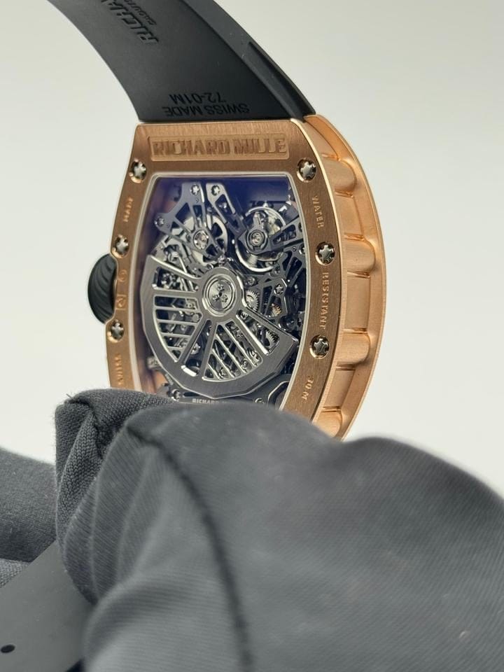 Richard Mille Automatic Winding Lifestyle Flyback Chronograph Rose Gold Rm