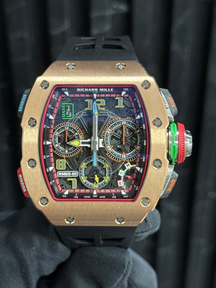 Richard Mille Split Second Chronograph Rose Gold and Carbon Unworn
