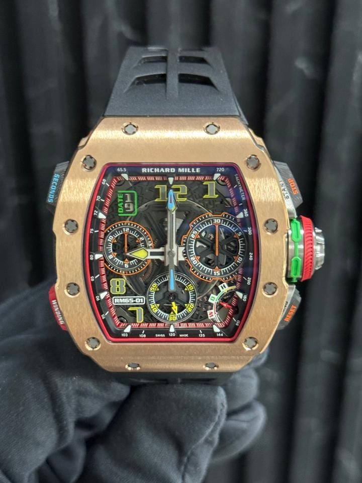 Richard Mille Split Second Chronograph Rose Gold and Carbon Unworn
