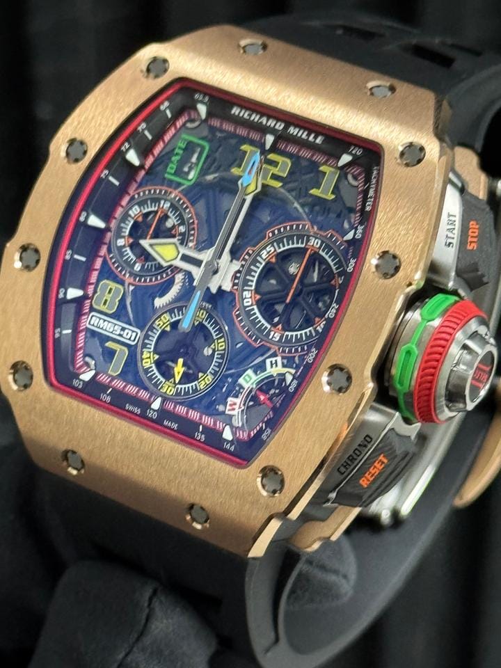 Richard Mille Split Second Chronograph Rose Gold and Carbon Unworn
