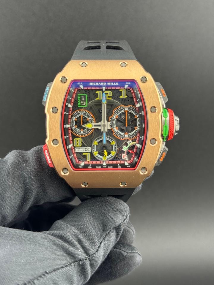 Richard Mille Split Second Chronograph Rose Gold and Carbon Unworn