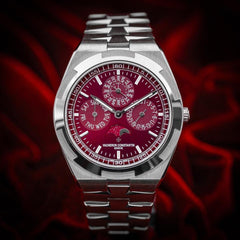 Vacheron Constantin Perpetual Calendar White Gold Burgundy Dial 4300 V/220 G-H151 BNIB