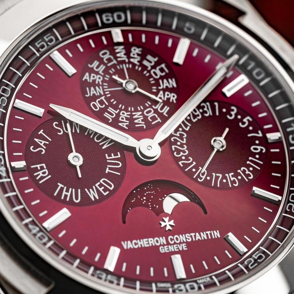 Vacheron Constantin Perpetual Calendar White Gold Burgundy Dial 4300 V/220 G-H151 BNIB