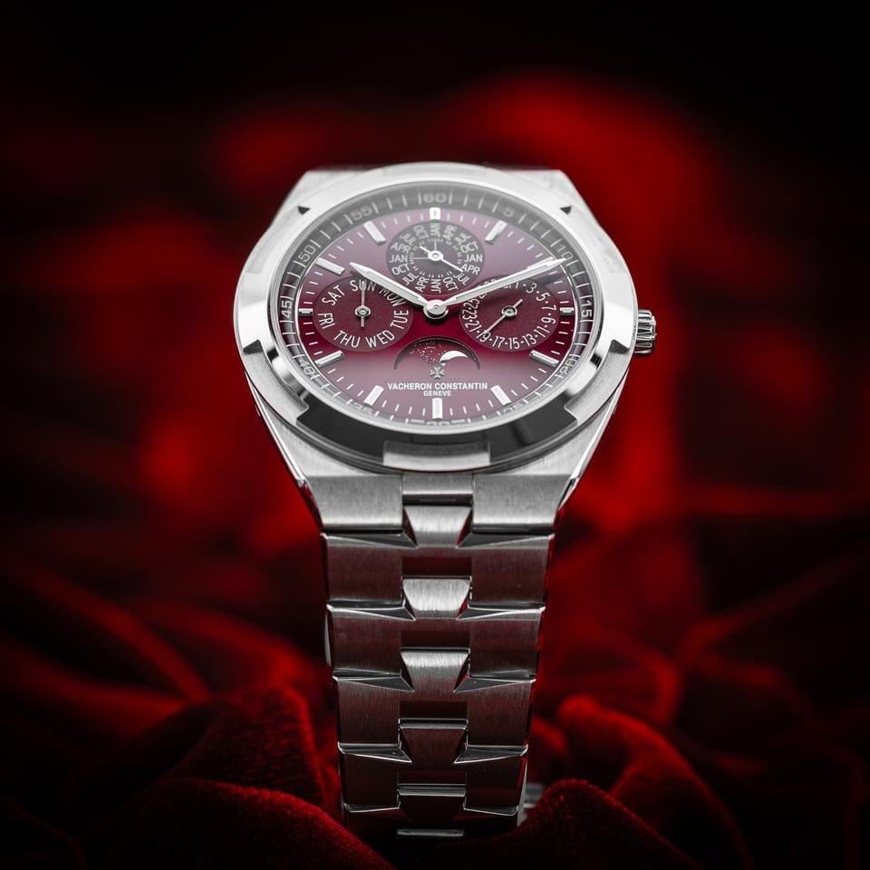 Vacheron Constantin Perpetual Calendar White Gold Burgundy Dial 4300 V/220 G-H151 BNIB
