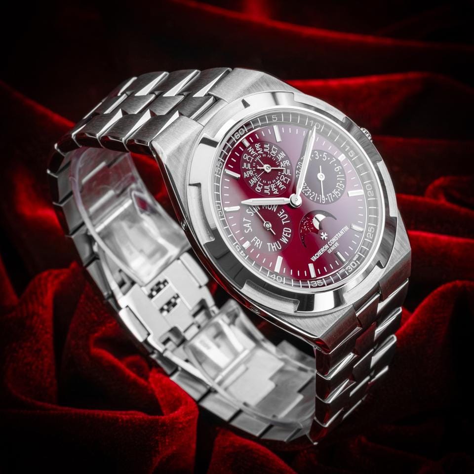 Vacheron Constantin Perpetual Calendar White Gold Burgundy Dial 4300 V/220 G-H151 BNIB