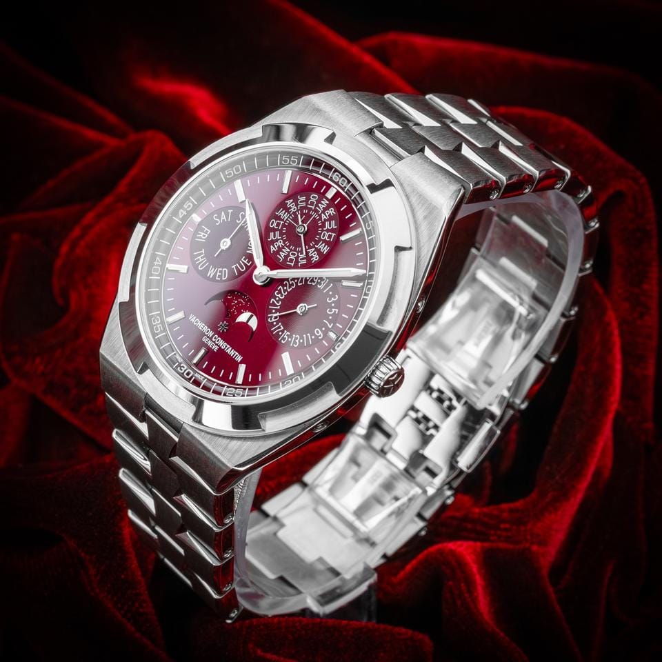 Vacheron Constantin Perpetual Calendar White Gold Burgundy Dial 4300 V/220 G-H151 BNIB