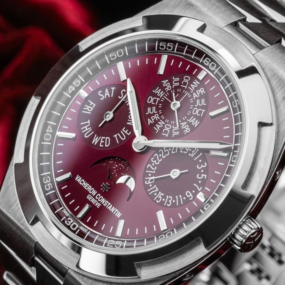 Vacheron Constantin Perpetual Calendar White Gold Burgundy Dial 4300 V/220 G-H151 BNIB
