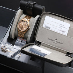Vacheron Constantin2025 Complete 41.5mm 18k Rose Gold Champagne Dial RG Bracelet 4300 V