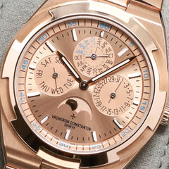 Vacheron Constantin2025 Complete 41.5mm 18k Rose Gold Champagne Dial RG Bracelet 4300 V