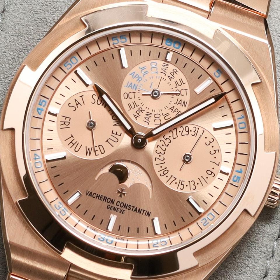Vacheron Constantin2025 Complete 41.5mm 18k Rose Gold Champagne Dial RG Bracelet 4300 V