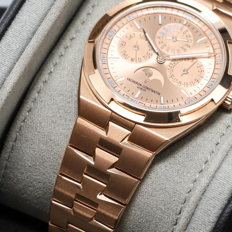 Vacheron Constantin2025 Complete 41.5mm 18k Rose Gold Champagne Dial RG Bracelet 4300 V