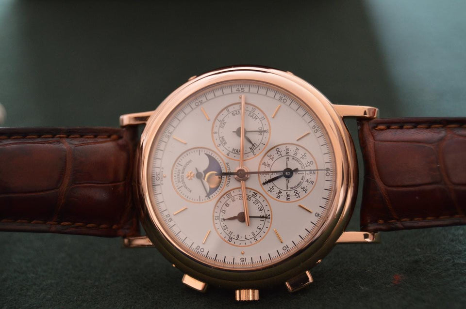 Vacheron Constantin Perpetual Calendar Chronograph CHEAPEST FULL SET VC 49005 WORLDWIDE (Coveted French Dial)
