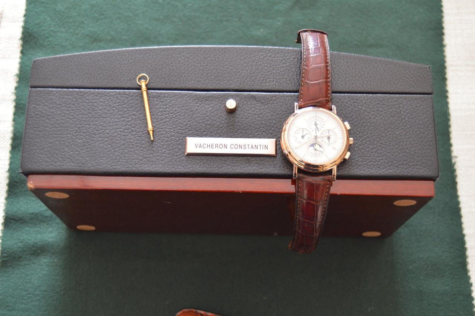 Vacheron Constantin Perpetual Calendar Chronograph CHEAPEST FULL SET VC 49005 WORLDWIDE (Coveted French Dial)