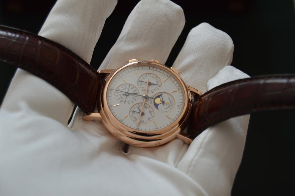 Vacheron Constantin Perpetual Calendar Chronograph CHEAPEST FULL SET VC 49005 WORLDWIDE (Coveted French Dial)