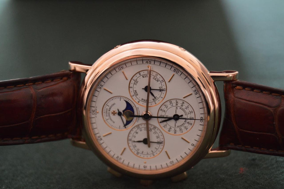 Vacheron Constantin Perpetual Calendar Chronograph CHEAPEST FULL SET VC 49005 WORLDWIDE (Coveted French Dial)