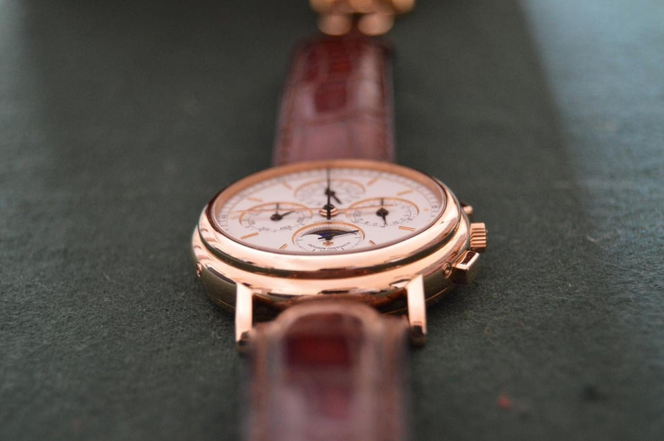 Vacheron Constantin Perpetual Calendar Chronograph CHEAPEST FULL SET VC 49005 WORLDWIDE (Coveted French Dial)