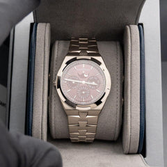Vacheron Constantin Perpetual Calendar Ultra thin Burgundy-lacquered dial White Gold
