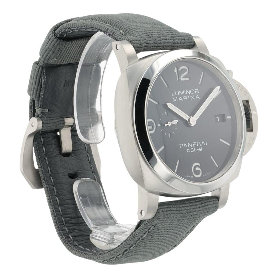 Panerai NEW Luminor Marina Steel Grey Dial 44mm Automatic Men’s Watch PAM01358