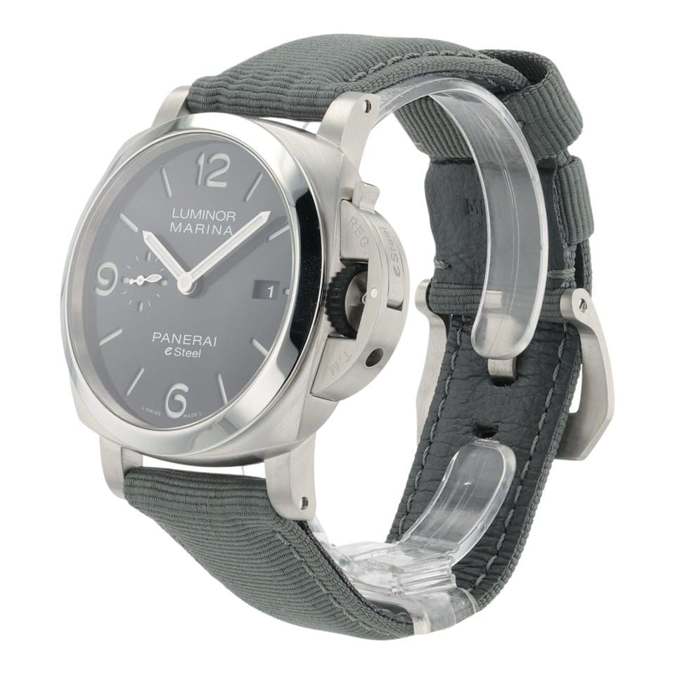Panerai NEW Luminor Marina Steel Grey Dial 44mm Automatic Men’s Watch PAM01358