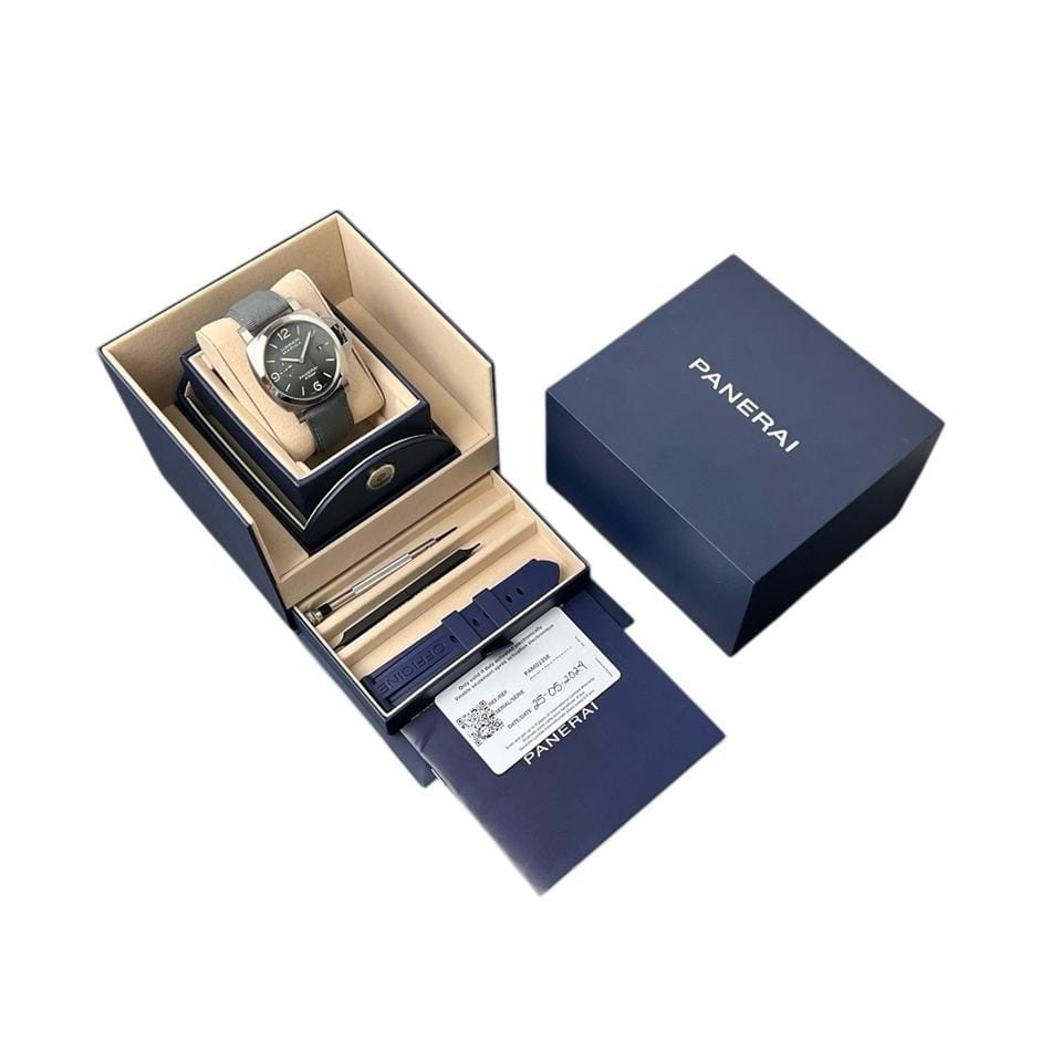 Panerai NEW Luminor Marina Steel Grey Dial 44mm Automatic Men’s Watch PAM01358